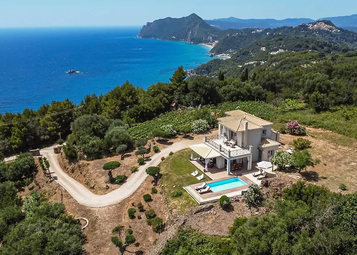 Villa Vardia-amazing Seaviews With Heated Pool Sinarádes