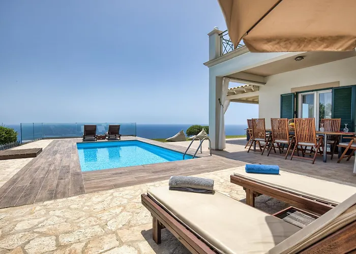 Villa Vardia-amazing Seaviews With Heated Pool Sinarádes