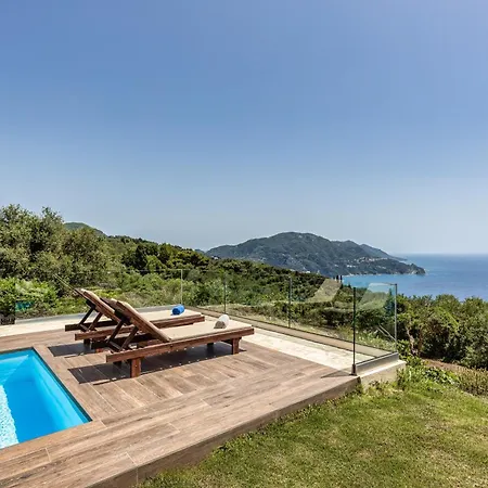 Vardia-amazing Seaviews With Heated Pool 빌라 Sinarádes